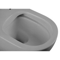 Подвесной безободковый унитаз с сиденьем микролифт Abber Bequem AC1103MG