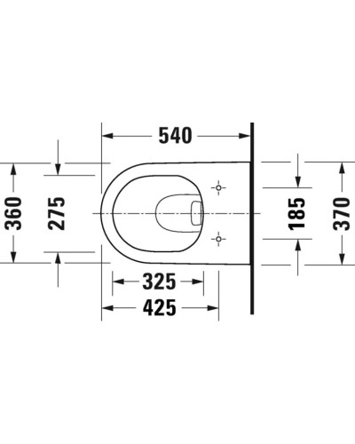 Подвесной безободковый унитаз с сиденьем микролифт Duravit D-Neo 45770900A1