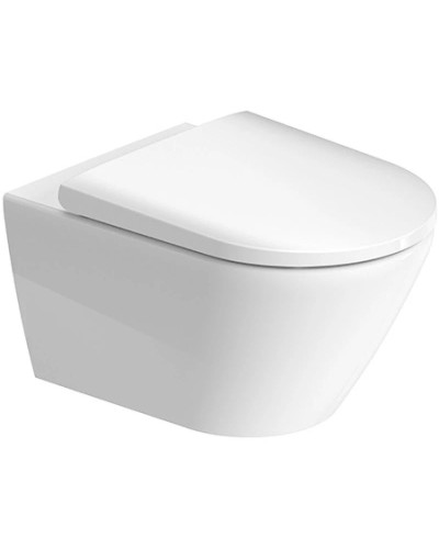 Подвесной безободковый унитаз с сиденьем микролифт Duravit D-Neo 45770900A1