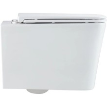 Подвесной безободковый унитаз с сиденьем микролифт Vincea Q-Line VT1-12T