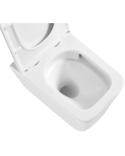 Подвесной безободковый унитаз с сиденьем микролифт Vincea Q-Line VT1-12T