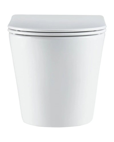 Подвесной безободковый унитаз с сиденьем микролифт Vincea Piatti VT1-11T