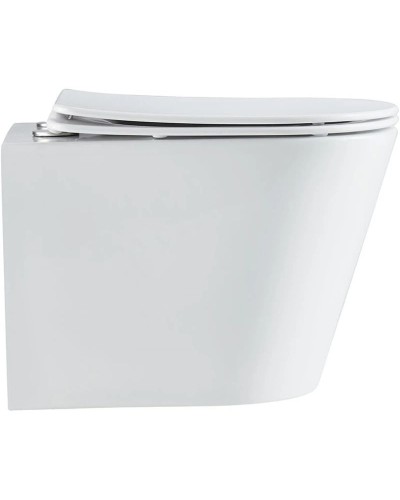 Подвесной безободковый унитаз с сиденьем микролифт Vincea Piatti VT1-11T