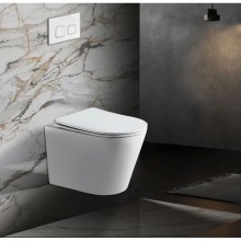 Подвесной безободковый унитаз с сиденьем микролифт Vincea Piatti VT1-11T