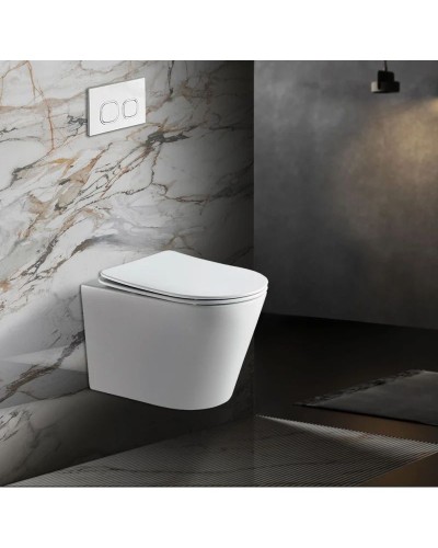 Подвесной безободковый унитаз с сиденьем микролифт Vincea Piatti VT1-11T