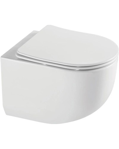 Подвесной безободковый унитаз с сиденьем микролифт Vincea Globo VT1-52T