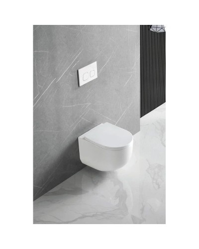 Подвесной безободковый унитаз с сиденьем микролифт Vincea Globo VT1-52T