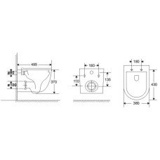 Подвесной безободковый унитаз с сиденьем микролифт Vincea Globo VT1-52T