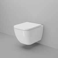 Унитаз подвесной Ambassador Forsa 243K19002RS безободковый, с сиденьем микролифт, белый глянец