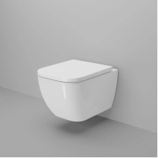 Унитаз подвесной Ambassador Forsa 243K19002RS безободковый, с сиденьем микролифт, белый глянец