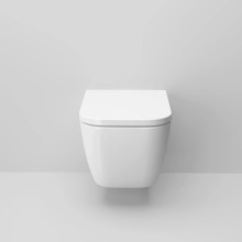 Унитаз подвесной Ambassador Forsa 243K19002RS безободковый, с сиденьем микролифт, белый глянец