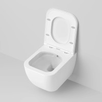 Унитаз подвесной Ambassador Forsa 243K19002RS безободковый, с сиденьем микролифт, белый глянец