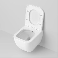 Унитаз подвесной Ambassador Forsa 243K19002RS безободковый, с сиденьем микролифт, белый глянец