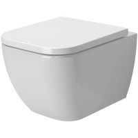 Унитаз подвесной Ambassador Forsa 243K19002RS безободковый, с сиденьем микролифт, белый глянец