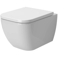 Унитаз подвесной Ambassador Forsa 243K19002RS безободковый, с сиденьем микролифт, белый глянец