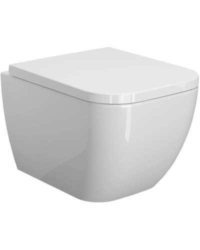 Унитаз подвесной Ambassador Forsa 243K19003S с сиденьем микролифт, белый глянец