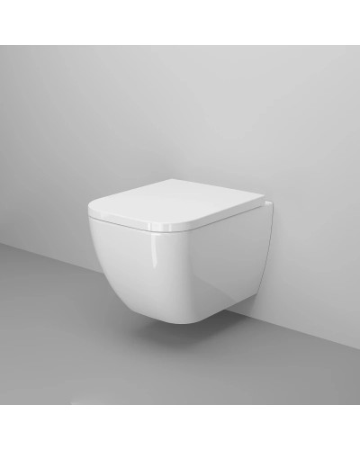 Унитаз подвесной Ambassador Forsa 243K19003S с сиденьем микролифт, белый глянец