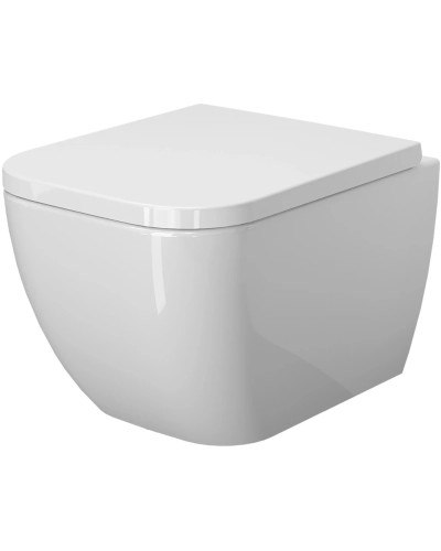 Унитаз подвесной Ambassador Forsa 243K19003S с сиденьем микролифт, белый глянец