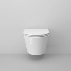 Унитаз подвесной Ambassador Ritz 233K19004RS безободковый, с сиденьем микролифт, белый глянец