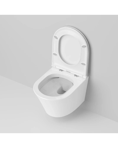 Унитаз подвесной Ambassador Ritz 233K19004RS безободковый, с сиденьем микролифт, белый глянец