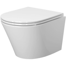 Унитаз подвесной Ambassador Ritz 233K19004RS безободковый, с сиденьем микролифт, белый глянец