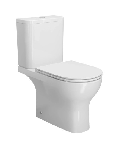 Унитаз-компакт безободковый с сиденьем микролифт Ambassador Abner 107K19001RS