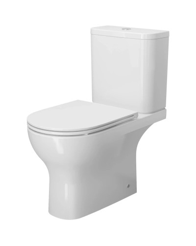 Унитаз-компакт безободковый с сиденьем микролифт Ambassador Abner 107K19001RS