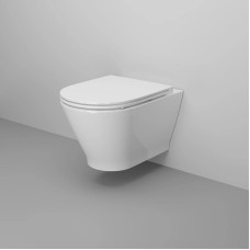 Унитаз подвесной Ambassador Elysium 183K19002RS безободковый, с сиденьем микролифт, белый глянец