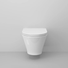 Унитаз подвесной Ambassador Elysium 183K19002RS безободковый, с сиденьем микролифт, белый глянец