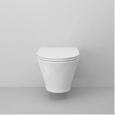 Унитаз подвесной Ambassador Elysium 183K19002RS безободковый, с сиденьем микролифт, белый глянец