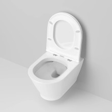 Унитаз подвесной Ambassador Elysium 183K19002RS безободковый, с сиденьем микролифт, белый глянец