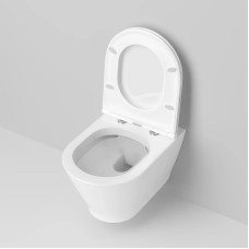 Унитаз подвесной Ambassador Elysium 183K19002RS безободковый, с сиденьем микролифт, белый глянец