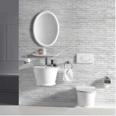 Унитаз подвесной Vincea Bordo VT1-16 безободковый, с сиденьем микролифт, белый