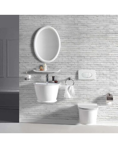 Унитаз подвесной Vincea Bordo VT1-16 безободковый, с сиденьем микролифт, белый