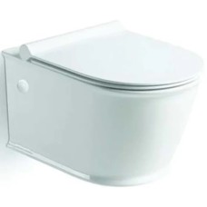 Унитаз подвесной Vincea Bordo VT1-16 безободковый, с сиденьем микролифт, белый