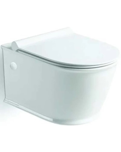 Унитаз подвесной Vincea Bordo VT1-16 безободковый, с сиденьем микролифт, белый