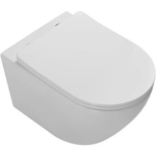 Унитаз подвесной Vincea Globo VT1-14T безободковый, торнадо, с сиденьем микролифт, белый