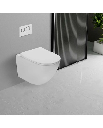 Унитаз подвесной Vincea Globo VT1-14T безободковый, торнадо, с сиденьем микролифт, белый