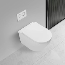 Унитаз подвесной Vincea Globo VT1-14T безободковый, торнадо, с сиденьем микролифт, белый