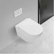 Унитаз подвесной Vincea Globo VT1-14T безободковый, торнадо, с сиденьем микролифт, белый