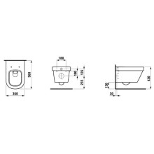 Унитаз подвесной Laufen LB3 8.2068.0.000.000.1