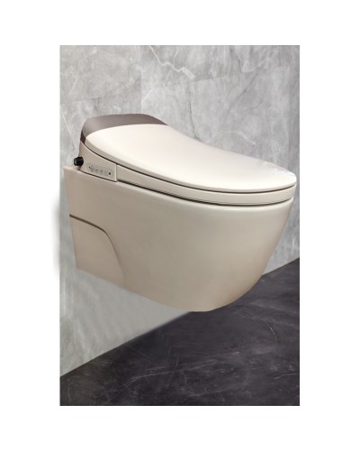 Унитаз подвесной безободковый Toscana (круговой смыв) (электронная крышка с функцией биде) Z19-13