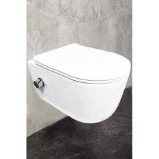 Унитаз подвесной Liguria безободковый функция биде (крышка дюропласт-микролифт) Z19-23