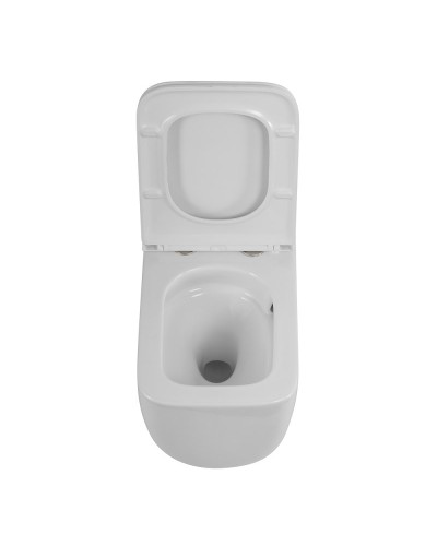 Унитаз подвесной безободковый с сиденьем дюропласт soft close BelBagno LUCE-TOR BB076CH-TOR/SC