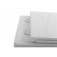 Унитаз подвесной безободковый с сиденьем дюропласт soft close BelBagno LUCE-TOR BB076CH-TOR/SC