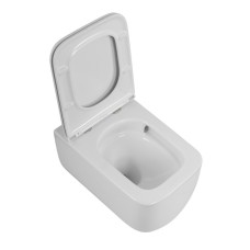 Унитаз подвесной безободковый с сиденьем дюропласт soft close BelBagno LUCE-TOR BB076CH-TOR/SC