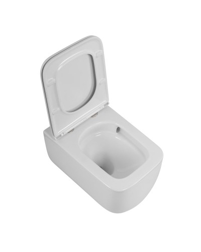 Унитаз подвесной безободковый с сиденьем дюропласт soft close BelBagno LUCE-TOR BB076CH-TOR/SC