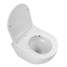 Унитаз подвесной безободковый смыв TORNADO с сиденьем BelBagno SFERA-TOR BB046CH-TOR/BB870SC