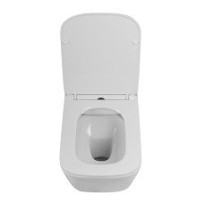 Унитаз подвесной безободковый с сиденьем BelBagno DUE 2.0 BB7107CHR/SC