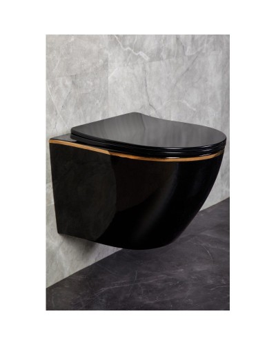 Подвесной унитаз Ancona Black Z19-15B Zandini